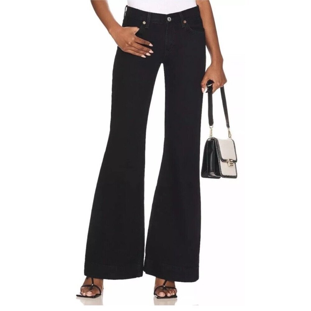 RE/DONE Bell Bottom Jeans Black 166-03W70LRBL Women’s 31 NWT Anthropologie